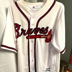 Atlanta Braves Baseball Jersey (Size Large)